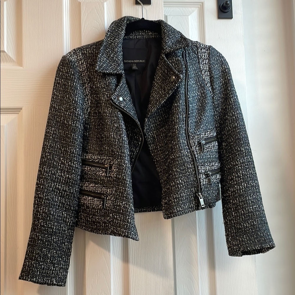 Banana Republic Black Tweed Women's Jacket